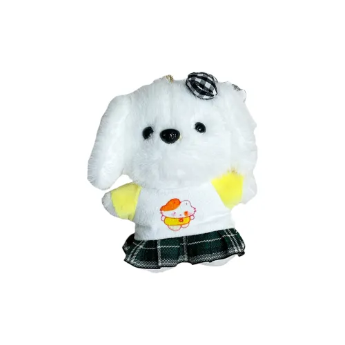 QICAIBOSHI Cartoon Cute Плиссированная юбка Щенок Подвесной Украшение Плюшевый Подвеска 13 см Длина корпуса