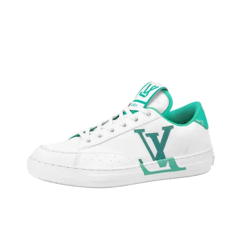 LOUIS VUITTON Charlie Low Топ Стильные Скейтбординги Женские Белый Зеленый