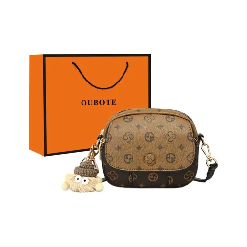 OUBOTE Сумка через плечо из синтетической кожи женская кофейного цвета