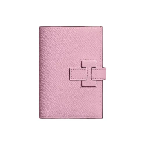 HERMES New H Passant Epsom Телячья кожа Кошелек Женские X9 Розово-фиолетовый Sylvestre Мальвовый фиолетовый Лесной фиолетовый