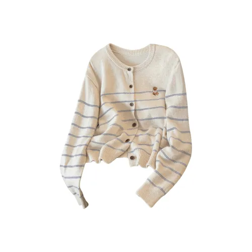 SIBAISHE Овсяные Полосы Женская Трикотаж