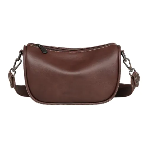 Younger Song Сумка через плечо из коровьей кожи и синтетической кожи стандартная женская коричневая