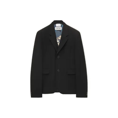 LOEWE x HAERDEYIDONGCHENGBAO SS23 Бизнес-костюм Пальто Мужской Черный