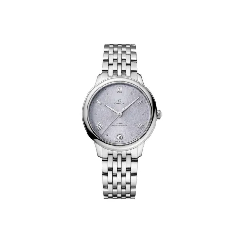 OMEGA Автоматический Механический Movement Женские Часы Elegant Saucer Series 34 мм Фиолетовые