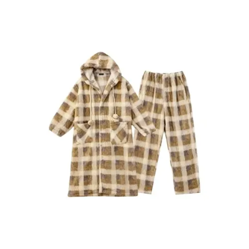 MIMOSA CHUR Сон Халат+Брюки Женские Банные халаты