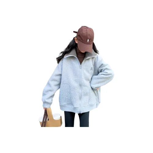 Синий цвет. Серый утолщенный бархат воротник-стойка пальто KIDS топы