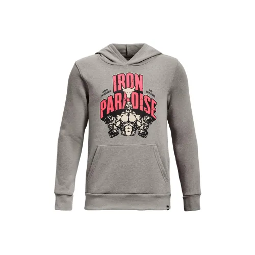Under Armour Толстовка Rival Fleece Детская одежда Project Rock Rival Fleece Железо Paradise Толстовка Серый Детский