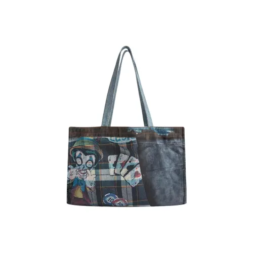 Charlie Luciano Хлопок Сумка Medium Unisex Темно-синий