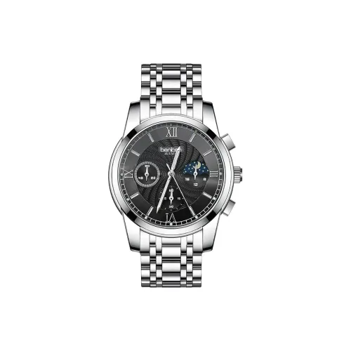 BENKEN Кварцевый механизм нержавеющая сталь ремешок мужские часы многоцветный циферблат