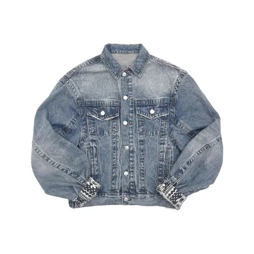 NEVER RULE Синий Унисекс Джинсовые куртки