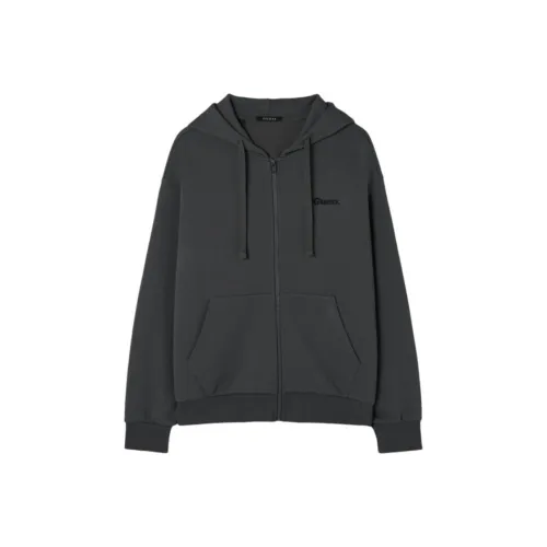 GUESS Свитшоты унисекс угольно-серого цвета