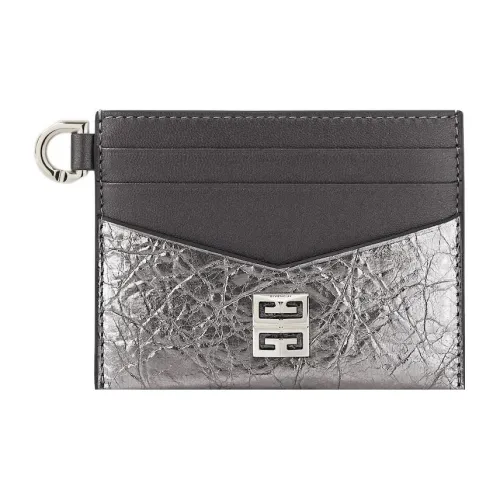 GIVENCHY Lambskin Кожаный кошелек Women's Silver Серый
