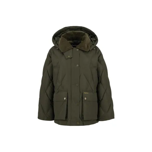 BARBOUR Army Green Женские пуховики