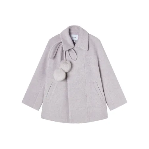 XIANGYING Фиолетовое Женское Пальто