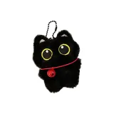 Красный колокольчик, маленький черный кот