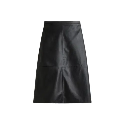 H M Черные Женские Повседневные Длинные Юбки