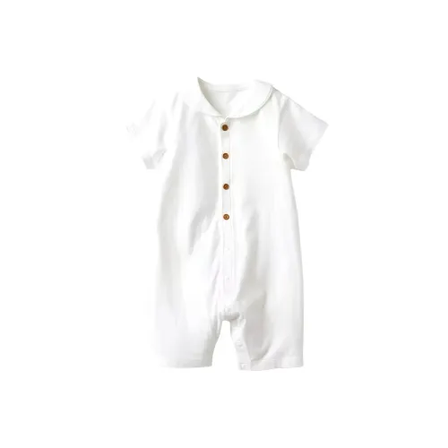 UNIQLO Сливочный унисекс комбинезоны / ползунки