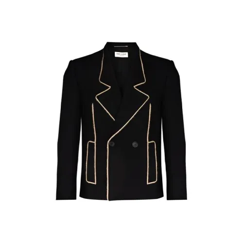 SAINT LAURENT Бизнес-куртка-костюм Мужской Черный