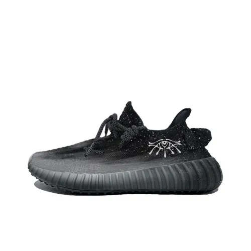 Adidas Originals Yeezy Boost 350 V2 Амортизация устойчивость к истиранию дышащий низкий топ повседневная обувь унисекс черный