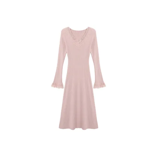 Another Alley Длинное платье с длинными рукавами женское