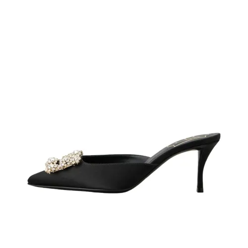 Roger Vivier Нет Особенный Эффект Домашние тапочки Женские Черный