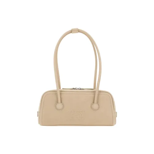 MARGESHERWOOD Сумка из коровьей кожи Baguette Сумка через плечо Стандартная Женская Бежевая