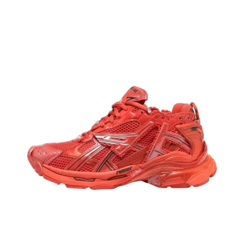 Balenciaga Runner Дышащие Низкие Кеды Мужские Красные