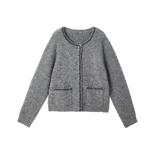 XIANGYING Средне-серый Женский Свитер