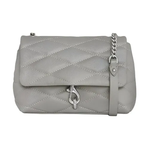 REBECCA MINKOFF Edie Натуральная кожа Сумка через плечо Женская Серый