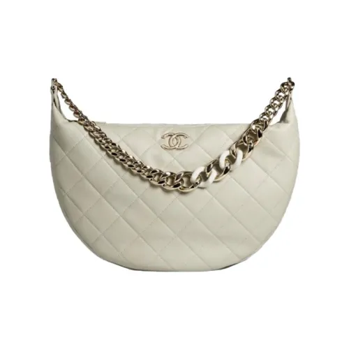 CHANEL Кожа Пельменная Сумка Клатч Женский Светло-Серый