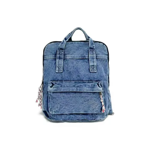WXRX Nylon Backpack Standard Unisex Blue Gray WXRX Нейлон Рюкзак Стандартный Унисекс Синий Серый