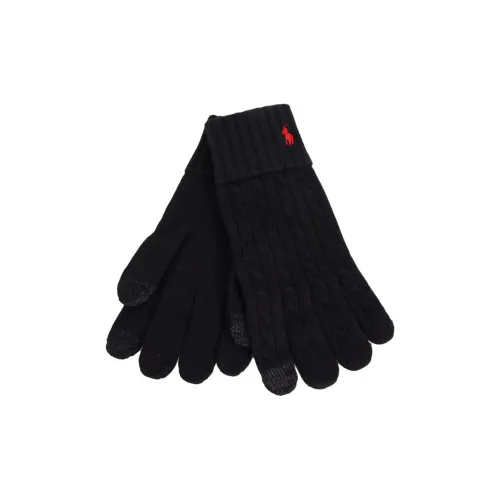 Polo Ralph Lauren Шерстяные Перчатки Мужские Черные