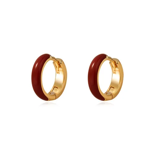 WEIJAS Серьги из меди с золотым покрытием женские