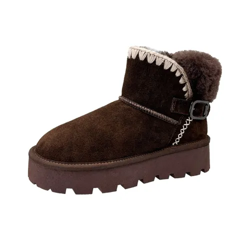 NTHHL Термические Короткие Снежные Ботинки Женские