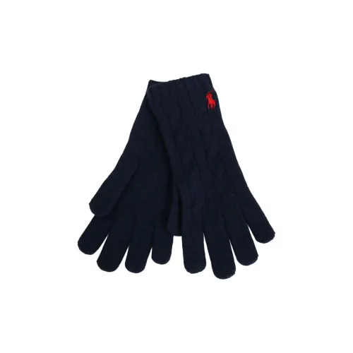 Polo Ralph Lauren Шерсть Трикотаж Перчатки Унисекс Морской Синий