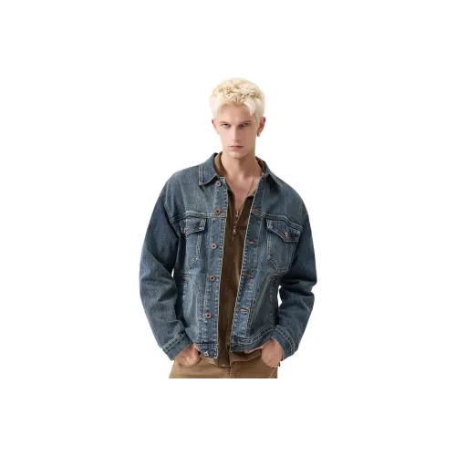 NITENG Синий Унисекс Джинсовые куртки