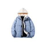 Холодостойкий пуховый светлый синий (абрикосовые шапки и кепки)