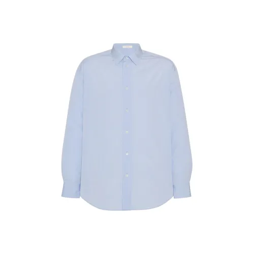 THE ROW Светло-небесно-голубой Мужские Рубашки