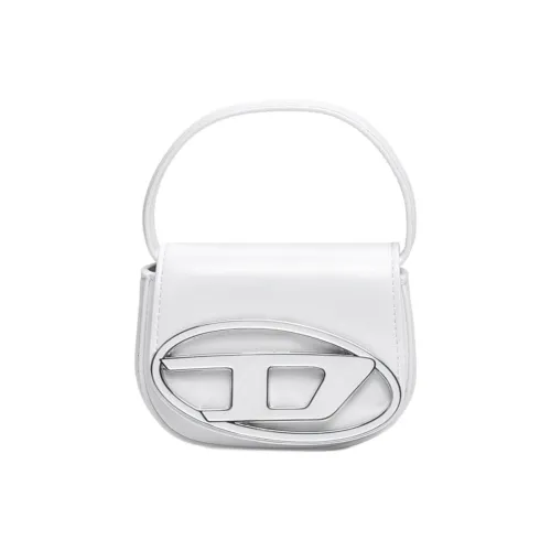 DIESEL Корова Кожа 1DR Сумка Переносная Сумка через плечо Мини Женский Белый