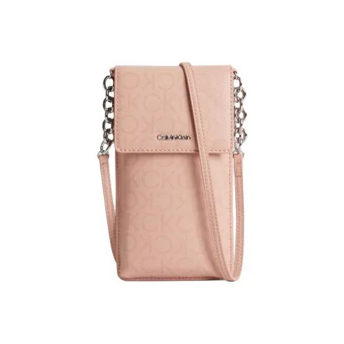 CK Calvin Klein Переработанный полиэстер Сумка через плечо Чехол для телефона Женский Светло-розовый