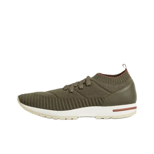 Loro Piana 360 LP FLEXI Walk Low Топ Повседневная обувь Мужская Зеленая