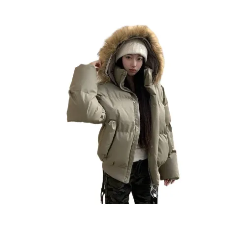 DANJUE Кофейный Унисекс Пуховики