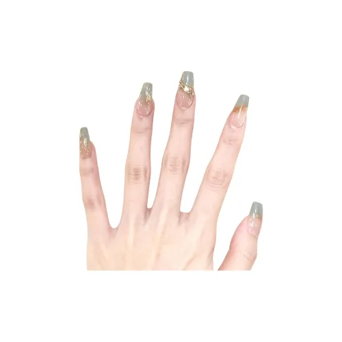 MONLEYTA 775 Карамель Смешанный с Rhinestones Короткий LADDER Карамель Градиентный Однотонный