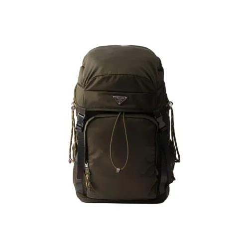 PRADA RE Нейлон Рюкзак Унисекс Камуфляж Зеленый
