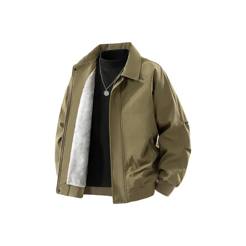 DINGFENGBAOLUO Вельвет Feel Пальто Унисекс