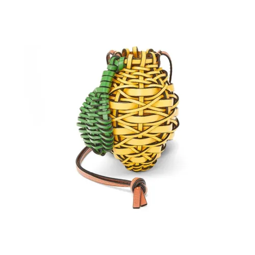 LOEWE Сумка через плечо из коровьей кожи дорожная сумка ожерелье сумочка для украшений мини женский желтый зеленый