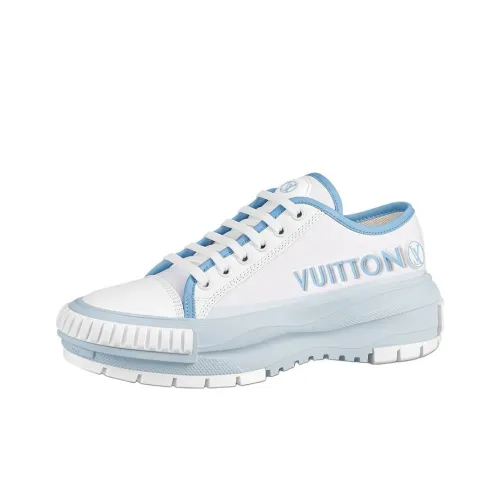 LOUIS VUITTON Squad Low Топ Обувь на платформе Женская Светло-Синяя