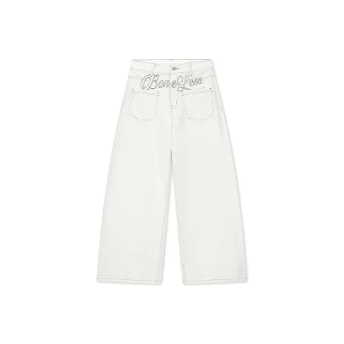 BONELESS Cut White Women's Jeans