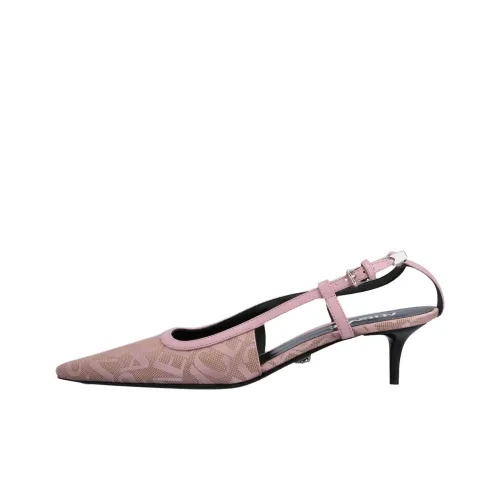 VERSACE Allover Узкий каблук Высокие каблуки Женские Розовый