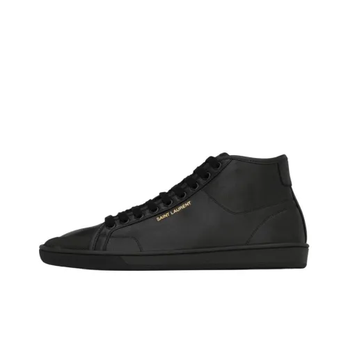 SAINT LAURENT MID Топ Стильный Скейтбординг Мужской Черный